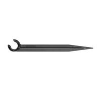 Soporte para tubo (Diámetro: 13 mm, Negro, 20 ud.)