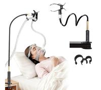 Soporte para tubos CPAP, elevador y soporte para tubos CPAP, con 3 abrazaderas para tubos, accesorios CPAP Suspensión sin enredos para reducir fugas y enredos