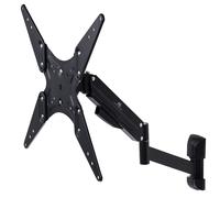 Maclean MC-784 - Soporte de pared para televisores LCD LED de plasma, inclinable, muelle de gas hasta 22 kg, máx. VESA 400 x 400 (2 brazos)