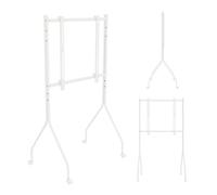 Soporte para TV con Ruedas Maclean, de 37 a 80 Pulgadas, VESA 600x400 (Blanco)