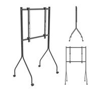 Soporte para TV con Ruedas Maclean, de 37 a 80 Pulgadas, VESA 600x400 (Negro)