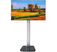 Soporte para TV en voladizo, Soporte de Montaje para TV Curvo Plano de 37-60", Soporte para TV con inclinación Ajustable y Base de Vidrio Templado