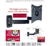 Soporte para TV LCD LED de 32 a 46 pulgadas Swing 3 Made in Italy 3 nudos inclinables (fabricado en Italia) alta calidad