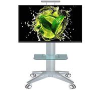 Soporte para TV móvil con Ruedas Soporte para TV para Pantalla de Plasma de 32/40/55/60/65/70 Pulgadas, LED, LCD, OLED, Soporte para TV Curvo con Ruedas, Carga de 80 kg Soporte para TV rodante