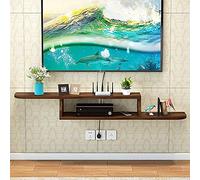 Soporte para TV para colgar en la pared, unidad flotante para TV, estante para gabinete de TV montado en la pared, estante para enrutador, estante de almacenamiento para decodificador de DVD (D 100 cm