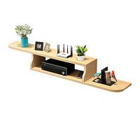 Soporte para TV para colgar en la pared, unidad flotante para TV, estante para gabinete de TV montado en la pared, estante para enrutador, estante de almacenamiento para decodificador de DVD (B 150 cm