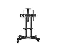 Soporte para TV portátil Soporte para TV móvil para Pantalla doméstica de Plasma/LCD/LED de 32 a 65 Pulgadas Carro para TV con Piso rodante Carro para TV VESA de 200x200 a 600x400 con Ruedas con