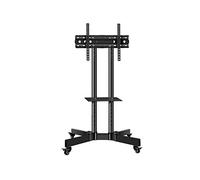 Soporte para TV portátil Soporte para TV móvil para Pantalla doméstica de Plasma/LCD/LED de 32 a 65 Pulgadas Carro para TV con Piso rodante Carro para TV VESA de 200x200 a 600x400 con Ruedas con