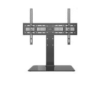 Soporte para TV - Soporte De TV con Placa Base De Vidrio Templado, Mesa para Monitor LCD Universal De 32 A 80 Pulgadas, Soporte De Montaje LED De Altura Ajustable(26"-55")