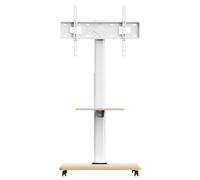 Soporte para TV Soporte Giratorio para TV para Televisores De 32 A 75 Pulgadas, Soporte para TV De Suelo con Bandeja Y Ruedas, Base para Carrito De TV Móvil, Capacidad Máxima De 88 Libras Soporte TV