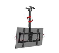 Soporte para TV, Soporte para Smart TV, Soporte de Techo Ajustable para TV LCD, Soporte Giratorio de 360 Grados, Compatible con televisores de 37 a 85 Pulgadas, máx. 600 x 400 mm, Carga 176, un c