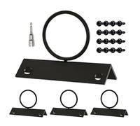 Soporte para una cuerda me valla de cuerda decorativa iser: un patentado de tornillo cruzado asegura la estabilidad. Los titulares de ciervos conjunto de 4, lo que permite la disposición