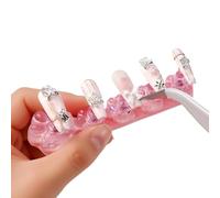 Soporte Para Uñas,Base Reutilizable y Segura para Press On - Herramienta de Práctica para Exhibición de Pintado de Uñas | Para Manicura Casera y Salon DIY en el Hogar