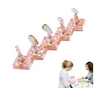 Soporte para uñas - Soporte de exhibición profesional, estante de almacenamiento de uñas artificiales, herramienta de organización de práctica de salón para exhibición de principiantes entusiastas del