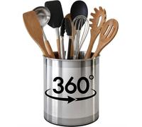 Soporte para Utensilios de Cocina COOLER con Base Estable Antivuelco, Divisor Removible y Fondo con Inserto Antideslizante. Lavavajillas