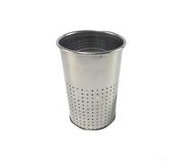 Soporte para utensilios de cocina de acero inoxidable con agujeros de drenaje para secar palillos y utensilios, diseño compacto que se adapta bien a la encimera de la cocina