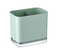 Soporte para Utensilios de Cocina, Escurridor de Cubiertos para Fregadero, Soporte para Utensilios, Escurridor de Cubiertos, Compartimento para Cuchara, Palillos, Tenedor, (Verde)
