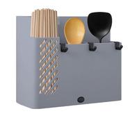 Soporte para utensilios de cocina, organizador de palillos de montaje en pared, estante dividido para cubiertos, para el hogar, apartamento, , gabinete, fiesta, Navidad, casa de campo