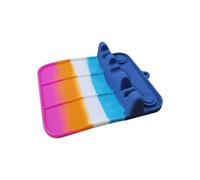 Soporte para utensilios de silicona que ahorra espacio con gancho para colgar Base antideslizante y canales antimezcla para cocinas modernas Ranuras antimezcla Almohadilla para cuchara