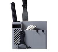 Soporte para utensilios para encimera de cocina, organizador de palillos de montaje en pared, organizador de cubiertos, para el hogar, apartamento, , armario, , Navidad, mesa de granja