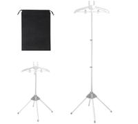Soporte para vaporizador de Ropa - Perchero, Soporte de Vapor | Marco de Planchado Ajustable, Barra de Soporte-Vertical para Prendas, Chaquetas, Pantalones, Camisas, Abrigos, Ropa, Telas, instalación