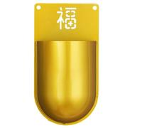 Soporte para varillas de incienso montado en la pared, estilo chino, incensarios budistas de hierro, quemador colgante budista, estante para regalo de Año Nuevo chino