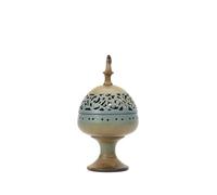 Soporte para Varillas de Incienso Quemador de Incienso de cerámica con Tapa for Incienso, carbón, Varillas, Polvo, Conos, espirales y Torres.