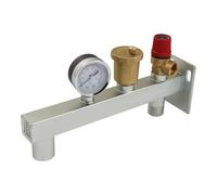 Soporte para vaso de expansión soporte de pared para tanque de expansión depósito de expansión soporte de montaje en pared accesorios de hierro (soporte kit)