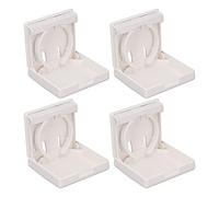 Soporte para Vaso Retráctil de Pared, 4 Piezas, Portavasos Ajustable 60-100mm, para Camiones, Coches, Barcos, Oficina, Hogar, Acampada