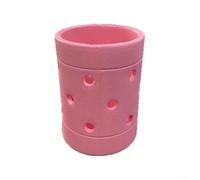 Soporte para vasos de espuma EVA, 20 x 15 x 5 cm, accesorio para bolsa de playa con cierre de hebilla, soporte seguro para bebidas al aire libre, viajes y uso en la playa (rosa)