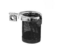 Soporte para vasos de moto Portavasos cromado para manillar de motocicleta Compatible con Harley Sportster Fatboy Dyna Softail Touring Road King (25 mm/22 mm) Soporte para bebidas de moto(Chrome 25mm)