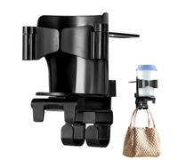 Soporte para Vasos para Asiento Trasero,Ganchos para Reposacabezas con Soporte Plegable para Teléfono - Organizador Extraresistente De Liberación Rápida para Viajes Familiares Largos