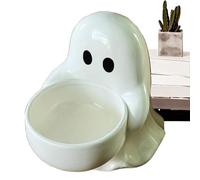 Soporte para Velas con Figura de Fantasma, Resina Blanca, 160 Gramos, Vela de té navideña, de Sala de Festivales, Chimenea, estantería, apartamento, Oficina, Comedor, alféizar de Ventana