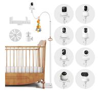 Soporte para vigilabebés de 170 cm, altura ajustable, soporte para vigilabebés compatible con desbrozadora, Nanit, Owlet, Infant Optics DXR-8 Pro, VTech, Eufy Baby Camera con rosca de 1/4"