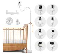 Soporte para vigilabebés de 90 a 165 cm, altura ajustable, rotación flexible de 360°, soporte universal para cámara de bebé para Hellobaby, Momcozy, Boifun, Blemil, GHB, Nanit, compatible con la