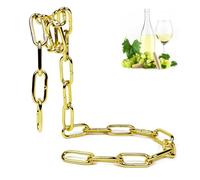 Soporte Para Vino Con Cadena De Hierro - Estante Para Vino Con Cadena De Hierro Suspendido, Creativo Para Almacenamiento De Botellas | Botellero De Mesa Con Diseño De Ca-dena Único Para Bodega