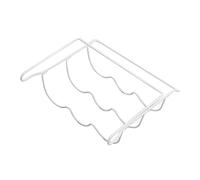 Soporte para Vino para Frigorífico, Botellero para Frigorífico, Organización Y Almacenamiento de Frigorífico, Contenedores Blancos, Caja de Almacenamiento para Despensa, Material Metálico, Estante Par