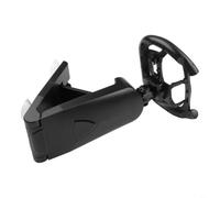 Soporte para volante PS5 con ventosa base estable para juegos de carreras, agarre seguro en superficies lisas, control mejorado, color negro