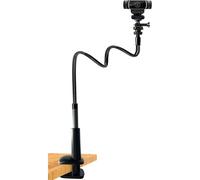 Soporte para webcam de 76 cm con base gruesa y brazo flexible - Compatible con Logitech C930e/C920/Brio4K, GoPro Hero4-8