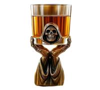 Soporte para whisky Griṃ Reaper, diseño gótico de mano esquelética, 1 pieza, soporte para vasos de whisky gótico, para alcohol en la encimera, fácil de usar y colocar, para el hogar, bar y coc