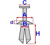 Soporte, parachoques ROMIX ROM C10027 10 Pieza