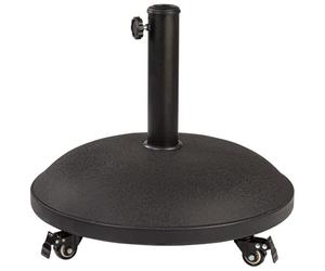 Soporte parasol circular cemento con ruedas aktive garden