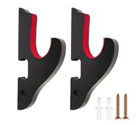 Soporte Pared Espada Gancho Samurai, Soporte Katana Tanto, Ganchos Ajustables de Madera con Acolchado de Terciopelo, para Demon Slayer Espadas Wakizashi Tanto, Sable de Luz y Cosplay
