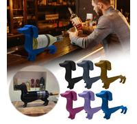 Soporte pared modular Porte-bouteille de vin Chien Porte-bouteille de vin Porte-bouteille de vin Décoratif Cuisine Organisateur de vin Organisateur de bouteille de vin Unique Home Bar (A, 18x14x6cm)
