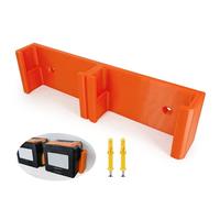 Soporte Pared para STIHL AK Baterías - Soporte de Pared para Baterías de Motosierra para STIHL AK10 AK20 AK30, Capacidad para Montaje en Paralelo de 2 Baterías, Organizador Taller y Garaje, Naranja