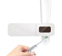 Soporte Pared Y Limpiador del Cepillo De Dientes - Soporte De Limpieza del Cepillo De Dientes - Limpiador De Cepillo De Dientes Adhesivo Inteligente | Herramienta De Limpieza De Cepillos De Dientes,