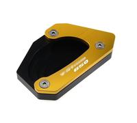 Soporte Pata Cabra Moto,Kickstand Placa Pad For Suzuki V-Strom 650 DL650 motocicleta CNC pata de cabra caballete lateral Vergroter Plaat extensión del cojín(Gold)