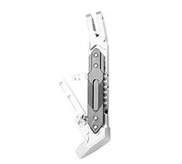 Soporte Pata Cabra Moto,Kickstand Placa Pad Soporte ajustable Universal for motocicleta soporte de pie for pierna estacionamiento lateral for NMAX N-MAX(Silver)
