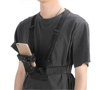 Soporte pectoral deportivo ajustable para smartphone y cámara de acción: arnés manos libres para ciclismo, esquí y senderismo.