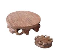 Soporte Pedestal De Madera - Soporte Rústico Antideslizante Decoración De Mesa | Alzadores de Madera Estética para Decoración - Para Servicio De Té Artesanía Vela Perfume Joyas Llaves Hogar Interior